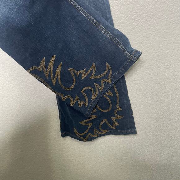 Cruel Denim Womens Jeans Size 26 Hannah Denim Blue Bootcut Embroidered - Picture 11 of 14